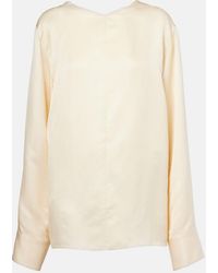 KHAITE - Durion Satin Top - Lyst