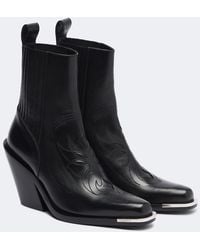 Rabanne - Leather Cowboy Boots - Lyst
