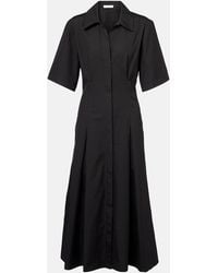 Vince - Cotton Midi Dress - Lyst