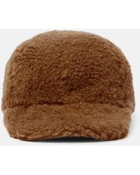 Max Mara Gimmy Camel And Silk Hat in Brown | Lyst
