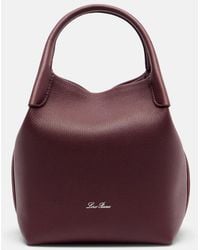 Loro Piana - Bale Small Leather Bucket Bag - Lyst
