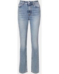 TOTEME - High-Rise Slim Jeans - Lyst