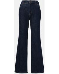 Veronica Beard - Crosbie High-Rise Wide-Leg Jeans - Lyst