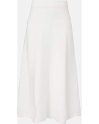 Max Mara - Lazio Crepe Midi Skirt - Lyst