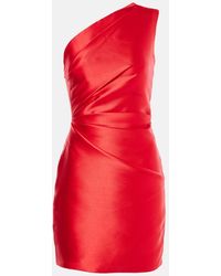 Solace London - Nori Satin Twill Minidress - Lyst