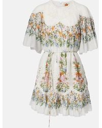 FARM Rio - Minikleid Sweet Bloom Aus Baumwolle - Lyst