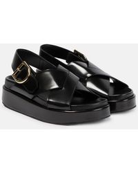 Dries Van Noten - Leather Flat Sandals - Lyst