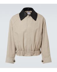 Bottega Veneta - Intrecciato Leather Twill Blouson - Lyst