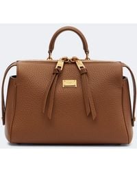 Dolce & Gabbana - Vittoria Small Leather Top-Handle Bag - Lyst