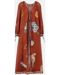 ALÉMAIS - X Lrnce Laurence Ramie And Cotton Maxi Dress - Lyst