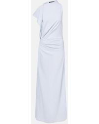 Proenza Schouler - Devyn Crepe Draped Maxi Dress - Lyst