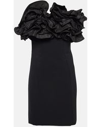 Carolina Herrera - Miniabito Con Applicazione Floreale - Lyst