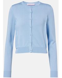 Carolina Herrera - Cropped Silk And Cotton Cardigan - Lyst