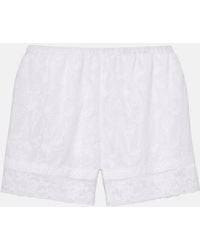 Eres - Floralie Floral Cotton-Blend Voile Shorts - Lyst