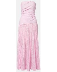 Jonathan Simkhai - Annalise Plisse Lace Maxi Dress - Lyst