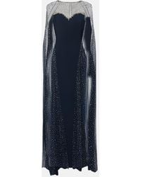 Jenny Packham - Cordelia Embellished Caped Gown - Lyst