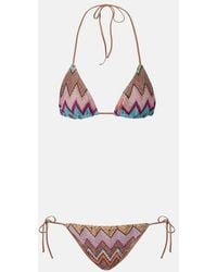 Missoni - Zigzag Lame Bikini - Lyst