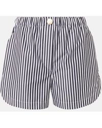 Sportmax - Muscari Striped Cotton Shorts - Lyst