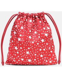 Miu Miu - Bedruckte Bucket-Bag aus Seide - Lyst