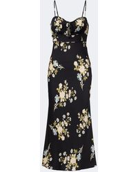 Veronica Beard - Kieren Floral Silk-Blend Georgette Midi Dress - Lyst