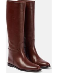 Etro - Leather High-knee Boots - Lyst
