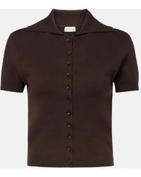 Magda Butrym - Cotton And Cashmere Cardigan - Lyst