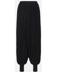 Alaïa - Weite Hose Aus Wolle - Lyst
