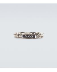 Gucci Bracciale con catena in argento sterling - Bianco
