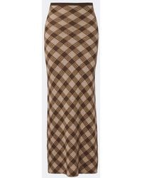 AYA MUSE - Kae Plaid Maxi Skirt - Lyst