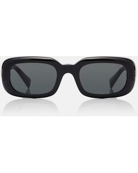 Miu Miu - Logo Rectangular Sunglasses - Lyst