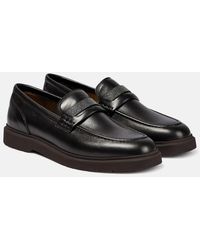 Brunello Cucinelli - Monili-embellished Leather Loafers - Lyst