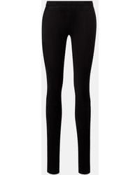 Stouls - Carolyn Mid-Rise Suede Leggings - Lyst