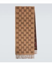 Gucci - Gg Fringed Scarf - Lyst