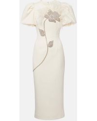 Rebecca Vallance - Embellished Crepe Cocktail Dress - Lyst