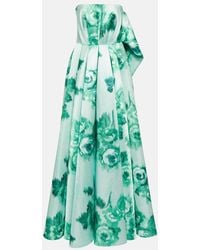 Emilia Wickstead - Merope Strapless Floral Gown - Lyst