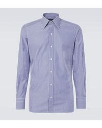 Tom Ford - Camisa En Mezcla De Algodon A Rayas - Lyst