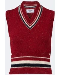 Thom Browne - Hector Intarsia Wool And Mohair Vest - Lyst
