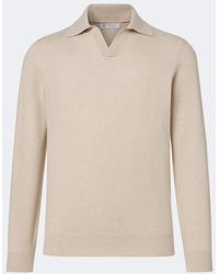 Brunello Cucinelli - Cashmere Polo Sweater - Lyst