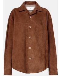 Ami Paris - Hemdjacke Aus Veloursleder - Lyst