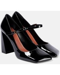 AMINA MUADDI - Charlotte 95 Patent Leather Mary Jane Pumps - Lyst