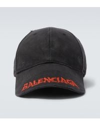 Balenciaga - Logo Cotton Baseball Cap - Lyst