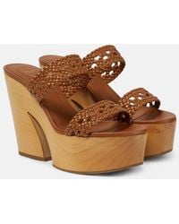 Malone Souliers - Pamela Leather Platform Sandals - Lyst