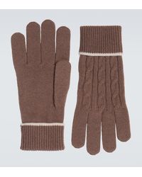 Eleventy - Cable-Knit Cashmere Gloves - Lyst