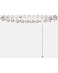 Magda Butrym - Crystal-Embellished Faux Pearl Belt - Lyst