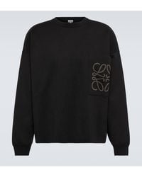 Loewe - Anagram Cotton-blend Sweatshirt - Lyst