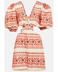 Johanna Ortiz - Valle Sagrado Embroidered Minidress - Lyst