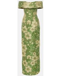 Markarian - Vestido de fiesta Clover con brocado floral - Lyst