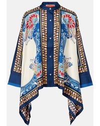 La DoubleJ - Bedrucktes Hemd Foulard Aus Seiden-Twill - Lyst