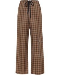 Marni Karierte Hose aus Schurwolle - Mehrfarbig