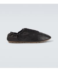 Saint Laurent - "Lewis" Leather Sneakers - Lyst